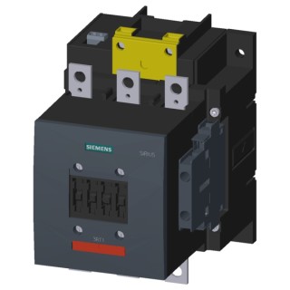 Contactor Size S6, bar connection, PLC-Input, auxiliary switch 2NO+2NC left + right , permanently mounted (SUVA)