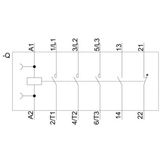 contactor, 3 main circuit, ., AC, 1NO + 1NC integrated