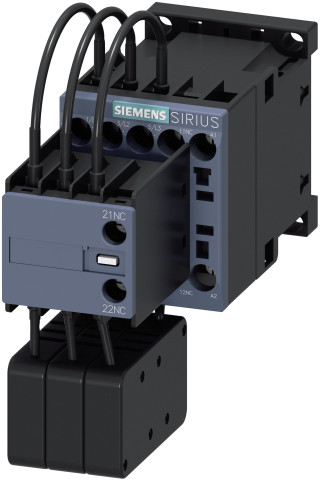 Sirius capacity contactor S00, screw terminal, AC, auxiliary switch 2NC