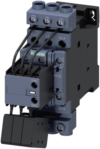 Sirius capacity contactor S0, with Power feed terminal, screw terminal, DC, auxiliary switch 1NO + 2NC