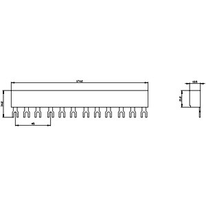 Шина трехфазная siemens 3rv1915 1ab