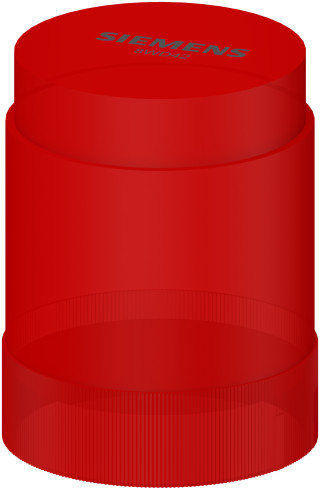Signaling Column, Diameter 50mm, Single Element, Light Element, red