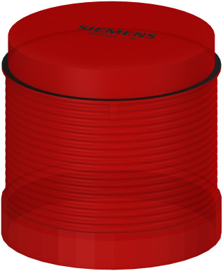 Signaling Column, Diameter 70mm, Single Element, Light Element, red