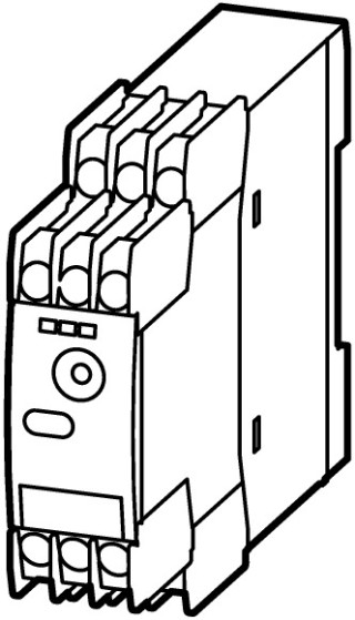 Термисторное реле 24-240 В АС/DC,  автоматический/ручной сброс, кнопка тестирования