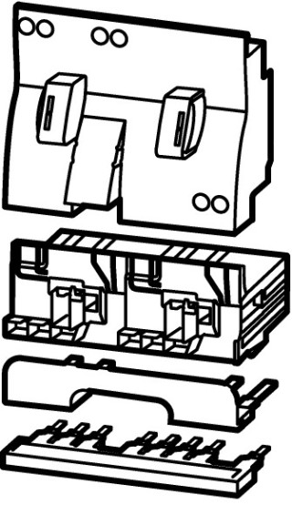 Комплект для соединения автомата и контактора в сборку реверсивного пуска (DILM7-DILM15)