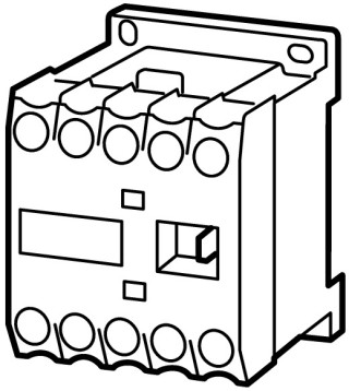 Миниконтактор 9А, управляющее напряжение 24В, 4 полюса, категория применения AC-3, АС4