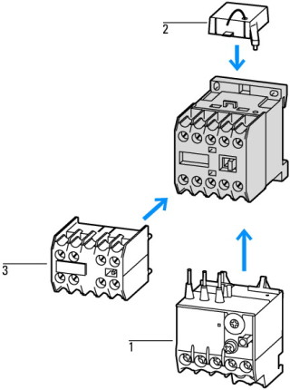 Миниконтактор 9А, управляющее напряжение 220В (АC), 4 полюса, категория применения AC-3, АС4