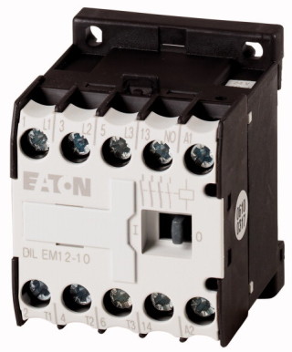 Миниконтактор 12А, управляющее напряжение 24В (AC), 1НO доп. контакт, категория применения AC-3, АС4