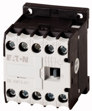Миниконтактор 12А, управляющее напряжение 24В (AC), 1НO доп. контакт, категория применения AC-3, АС4