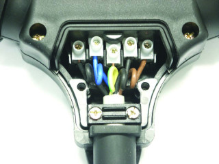 Тройник кабельный 16A/250V/2P+E/IP44 с резиновым корпусом и 5-контактным разъемом