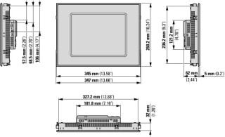 Панель оператора, 10", 24 VDC, инфракрасный дисплей,  TFT, цвет, 640 x 480, 2x Ethernet, 1x RS232, 1x RS485, 1x CAN, 1x DP, (PLC)