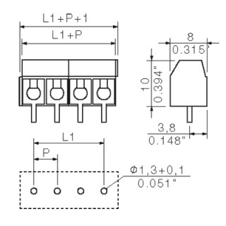 PM 5.08/04/90 3.5SN BK BX PRT Соединитель электрический