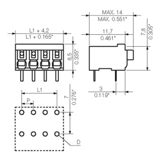 LSF-SMT 3.50/05/90 1.5SN BK TU PRT Соединитель электрический