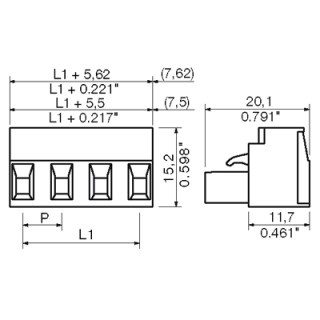 BLZ 7.62/02/180 SN OR BX Соединитель электрический