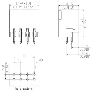 S2L 3.50/26/180G 3.5SN BK BX Соединитель электрический