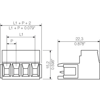 SLS 5.08/10/180B SN OR BX PRT PCB разъемы с шагом 5 MM или больше для