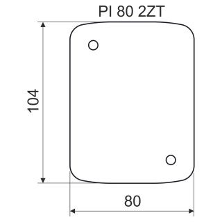 Подкладка теплоизолирующая PI 80 2ZT (XX) 104х80х5 мм