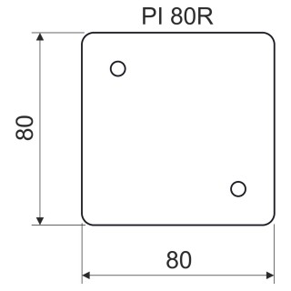 Подкладка теплоизолирующая PI 80R (XX) 80х80х5 мм