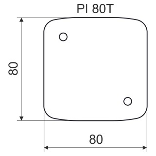Подкладка теплоизолирующая PI 80T (XX) 80х80х5 мм