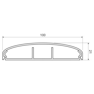 Кабельный канал ELEGАNT LE 100 (HD) 100х20