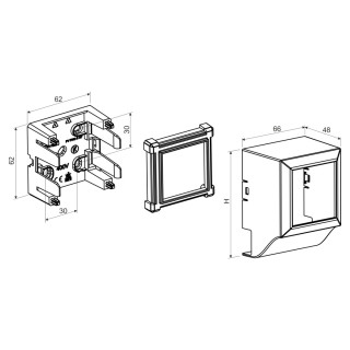 Прибороноситель для ЭУИ серии QUADRO PNQ 20x10 (HB)