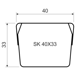 Канал стальной экранирующий SK 40X33 (S)