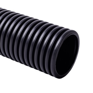 Труба двустенная гибкая черная с протяжкой D=90мм KOPOFLEX KF 09090 (FA), в бухте 50 м