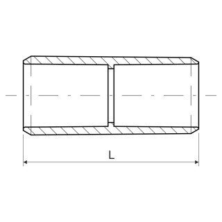 Муфта соединительная PVC 0225 (HB)