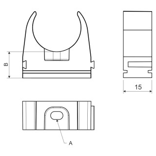 Клипса PVC 5316E (FB)