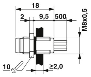 SACC-E-M8MS-4CON-M8/0,1-0,14