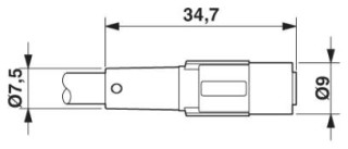 SAC-4P- 0,5-PUR/M8SIFS DEM