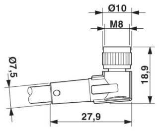 SAC-4P-20,0-PUR/M 8FR