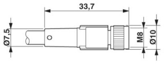 SAC-4P- 2,0-PVC/M 8FS