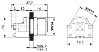 SACC-DSIV-M12FS-5CON-L180 SH