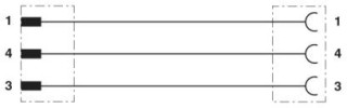 SAC-3P-M 8MS/ 2,0-PUR/M12FR