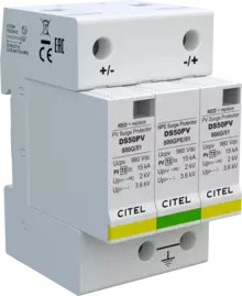 УЗИП тип 2 для ФЭ систем  3х полюсный-  In-15 кА , Imax-40  ФЭ сеть Ucpv 960 VDC  (сигнализация визуальная ) 