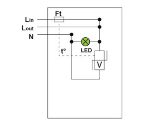 Компактный УЗИП ТИП 2+3  - для светодиодных систем освещения Класса 2 / In 5 kA Imax 10 kA Itotal 20 kA / Il 10 A  UN 220-277 Vac UC 320 Vac IP 67 (соединение с сетью проводами ) 