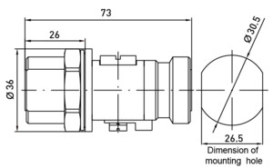 ВЧ коаксиальное устройство защиты / Разъем : 7/16 / Iimp-1 kA  In-5 kA Imax-20kA / Сопротивление 50 ohms