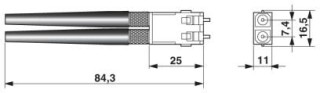 Чертеж, Разъем SC-RJ, POF, IP20