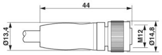 SAC-4P- 2,0-600/M12FS FB