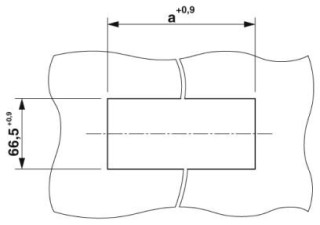 Схема расположения отверстий, Размер a = 35 мм