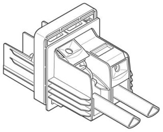 Схематический чертеж, Пример чертежа для положения установки алюминиевого кабеля с секторной жилой