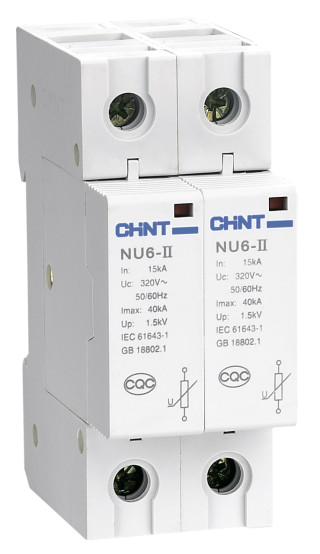 Ограничитель имп. перенапр. NU6-Ⅱ 3Р In=25kA Uc=460B Im=60kA (R)