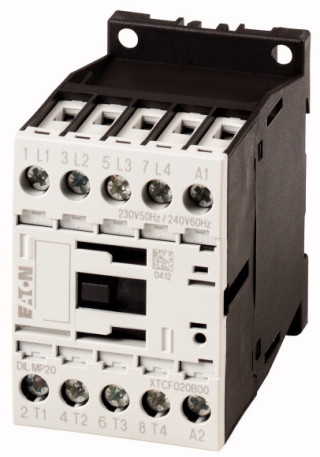 Контактор 20 А,  управляющее напряжение 220В (AС), 4 полюса, категория применения AC-3, AC-4