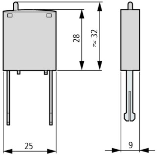 Супрессор с варистором и светодиодом 48 – 130 В(АC) для DILM7...15, DILMP20, DILA