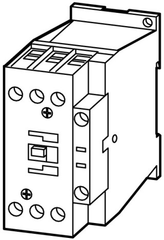Контактор для коммутаци иосветительных нагрузок 12А, управляющее напряжение 24В (AC)