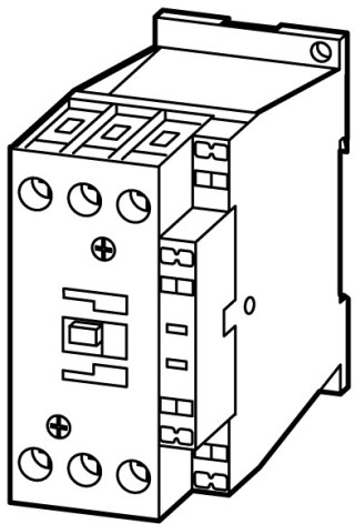 Контактор 18 А,  управляющее напряжение 24-27В (DС), 1 НО доп. контакт, категория применения AC-3, AC-4