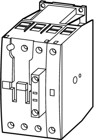 Контактор 80 А,  управляющее напряжение 24-27В (DС), 4 полюса, категория применения AC-3, AC-4