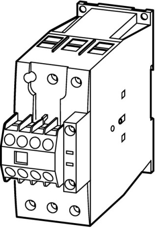 Контактор 40 А,  управляющее напряжение 24-27В (DС), 2НО+2НЗ доп. контакт, категория применения AC-3, AC-4