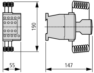 Контактор для коммутации конденсаторов33А, управляющее напряжение 110В (AC)